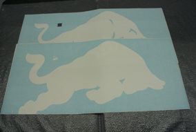 ﻿painting template right  side – bull only-HS Code:39199080﻿